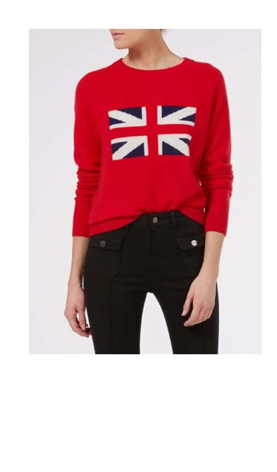 Shop our Donna Ida Iconic Brit Cashmere Knit – Love That Red Jumper!