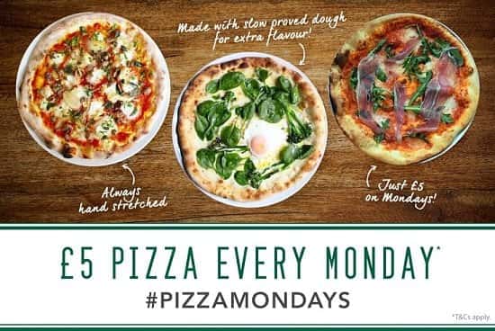 £5 PIZZA MONDAYS - ANY PIZZA FOR £5!