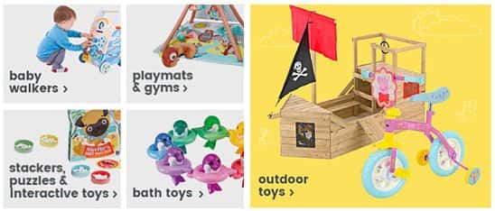 Home & Outdoor toys from ONLY £4 at Uber Kids!