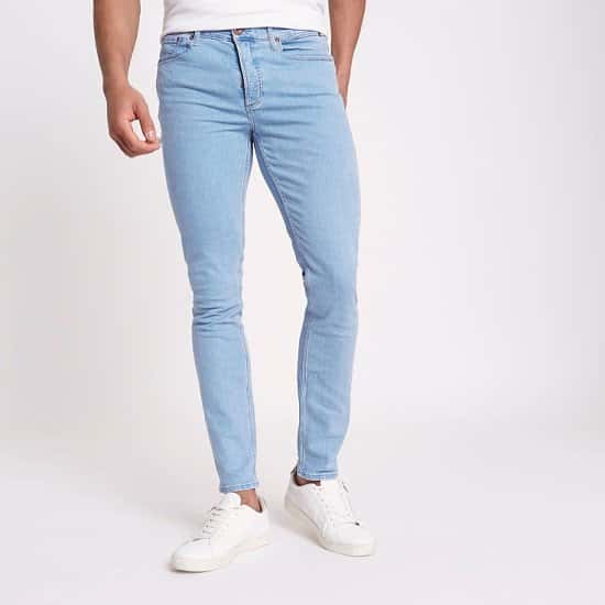 SAVE 50% OFF these Light blue Sid skinny fit jeans!