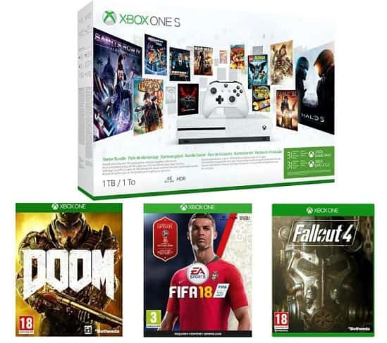 SAVE OVER 25% OFF MICROSOFT Xbox One S with Games and 3-Month Game Pass!!