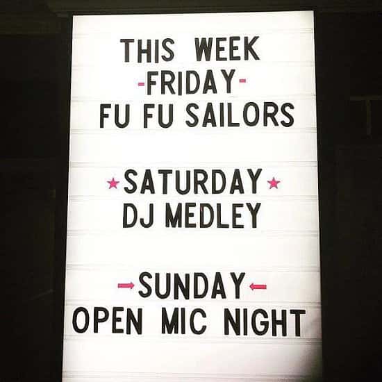 Roll on the weekend! We’ve got house favourite Fufu Sailors on Friday and DJ Medley for Saturday