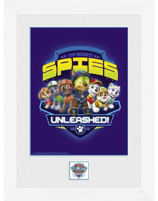 SAVE 30% OFF paw Patrol Spies Framed Collector Print!