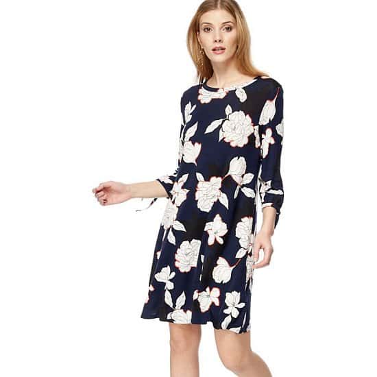 SAVE 50% OFF The Collection - Navy floral print jersey 'Bette' mini dress!