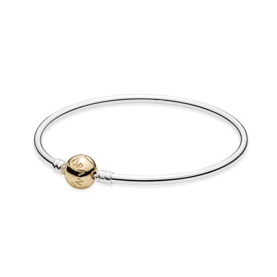 SAVE £100 OFF PANDORA Two Tone Moments Bangle + FREE Express Delivery!