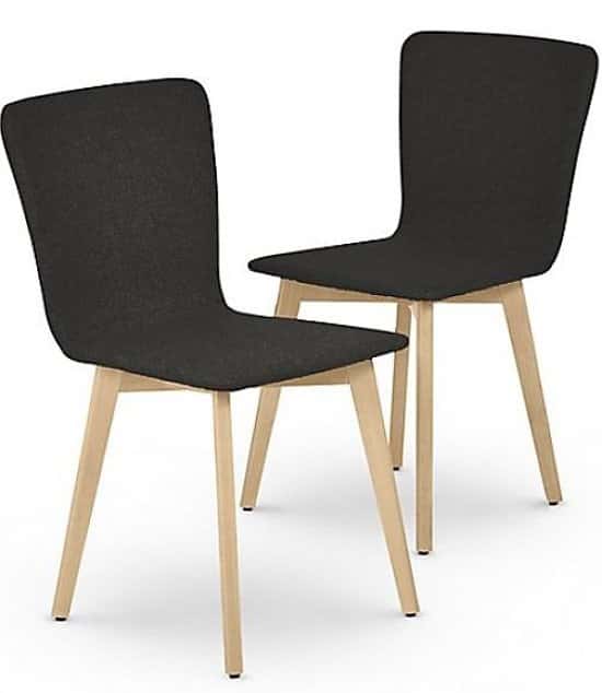 SAVE 50% OFF 2 Set of Brook Charcoal Light Dining Chairs!