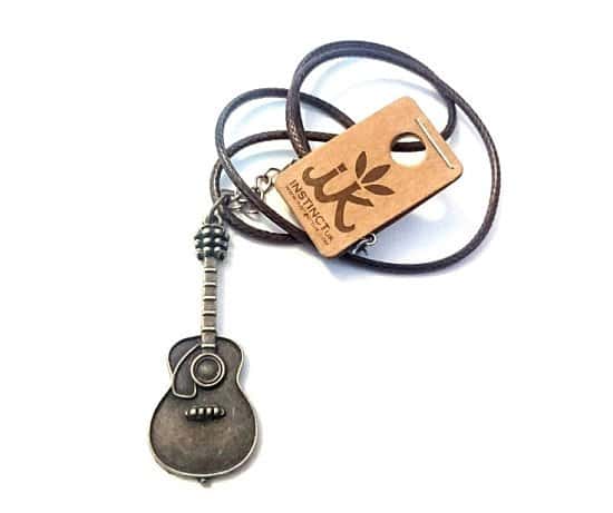 WIN - Acoustic Guitar Pendant Necklace
