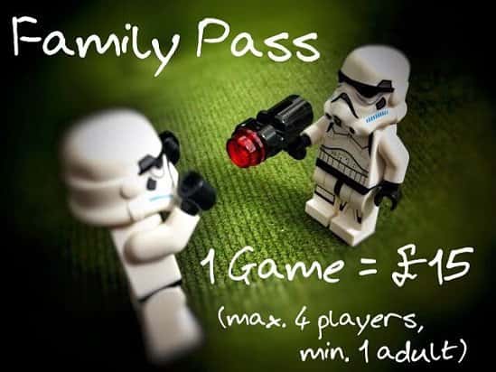 Drop in for one Game for £15.00 - The Family Pass!
