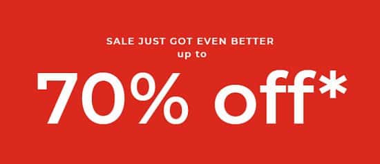 SAVE up to 70% in the House of Fraser SALE!