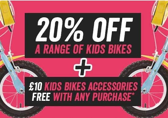 SAVE up to 20% on Kid's Bikes at Halfords!