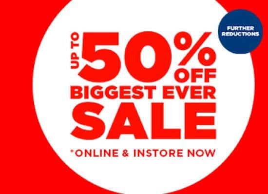 SAVE up to 50% in our BIGGEST EVER SALE!