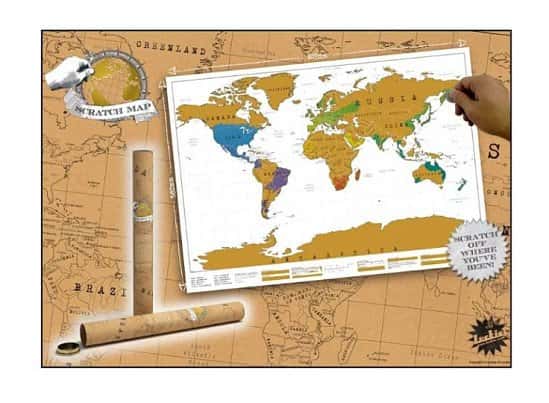 WIN - Scratchmap personalised Map of the World