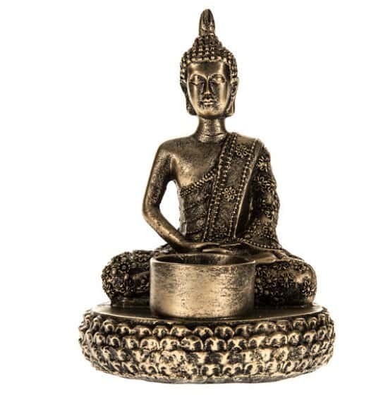 WIN - Sitting Buddha Candle Holder