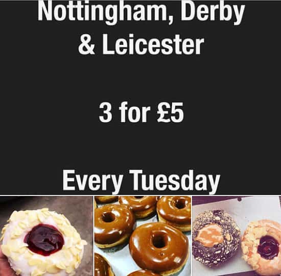 EVERY TUESDAY IN DERBY, NOTTINGHAM AND LEICESTER - 3 for £5.00!