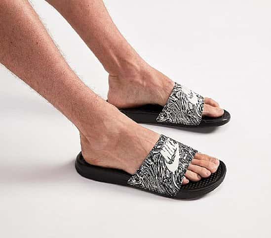 SAVE 1/3 on Nike Benassi JDI Slide Sandal | Black / White!
