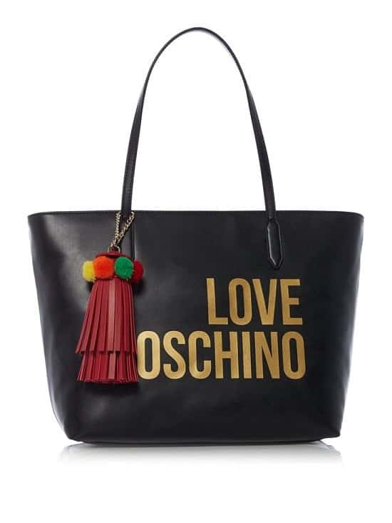 LESS THAN 1/2 PRICE - LOVE MOSCHINO Logo And Tassel Large Tote!