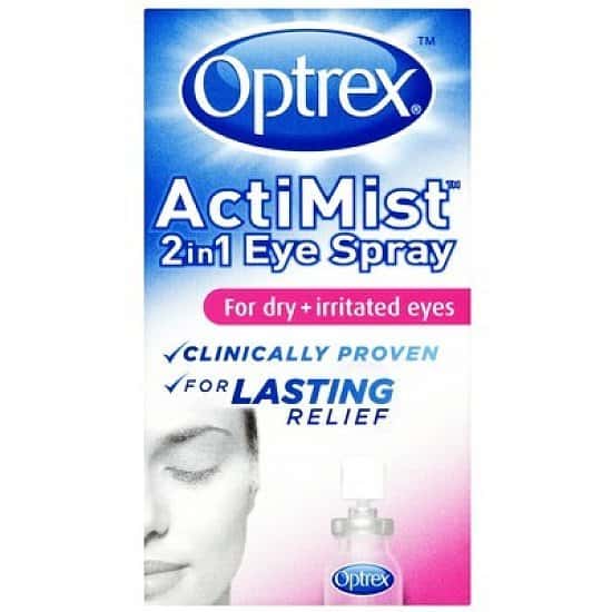 OVER 40% OFF - Optrex ActiMist 2 in 1 Eye Spray Dry + Irritated Eyes 10ml - As seen on TV!