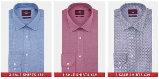 3 SALE SHIRTS FOR £39