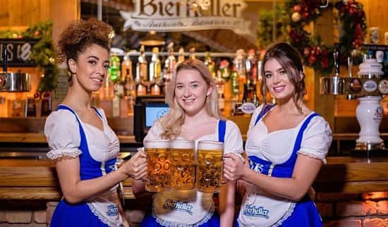 THE FINEST GERMAN BIER'S SERVED ICE COLD IN STEINS!