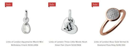 SAVE Up to 50% off Links Of London at John Greed!