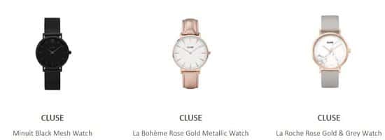 Save up to 40% off selected Cluse watches!