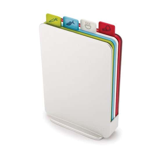 SAVE 50% OFF Joseph Joseph - Set of 4 white 'Index™' compact chopping boards!