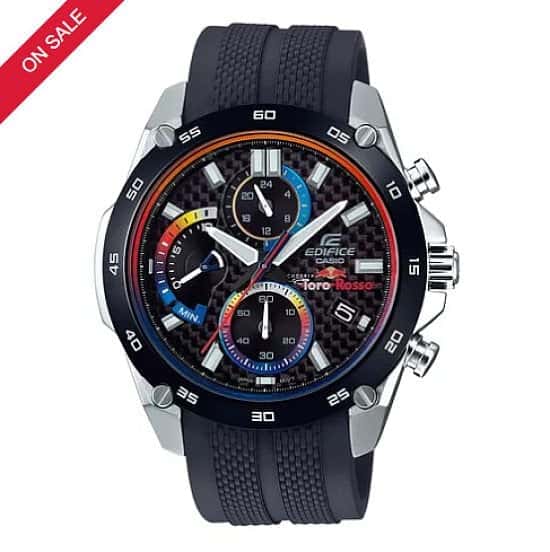 HALF PRICE - Casio Edifice Men's Scuderia Toro Rosso Black Strap Watch!