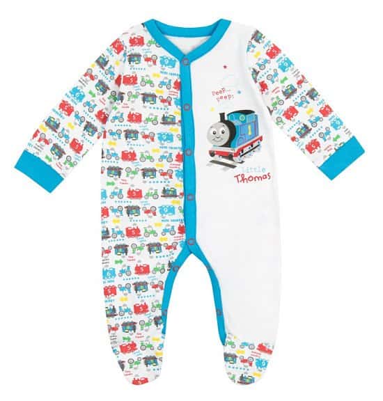 OVER 70% OFF - Thomas the Tank Baby Sleepsuit!