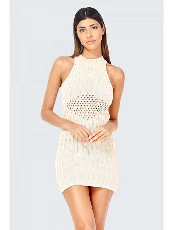SAVE 60% on this Sleeveless Knit Stich Dress!