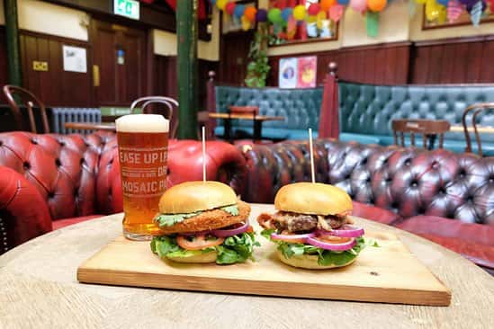 Enjoy one of our Burgers here at the Malt Cross for just £10.00!