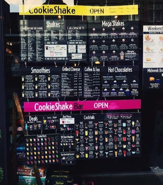 Bar open tonight for all your cocktails, shots and milkshake alcohol