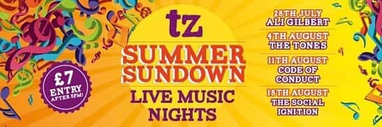 Join us for our Summer Sundown nights for just £7.00 per person!