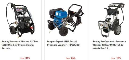 SAVE up to 40% on Pressure Washers & Accessories!