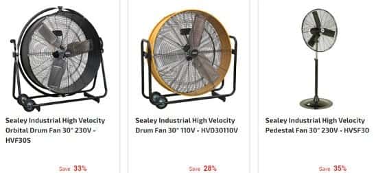 SAVE up to 35% on Home, Professional or Industrial Fans!