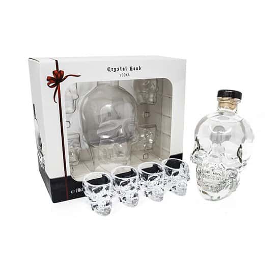 Crystal Head Vodka - Gift Pack With Shot Glasses - SAVE 13%!