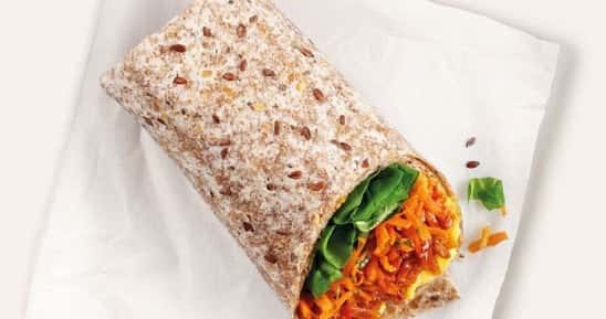 Try our NEW Pulled BBQ jackfruit Wrap (v) £5.25!