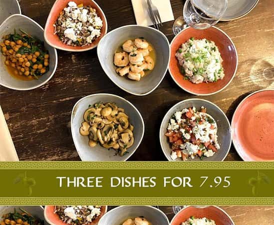 There's no better way to spend your afternoon than with three tasty Yamas dishes all for just £7.95!