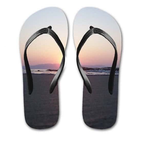 Enjoy the heatwave with our Sunset Print Flip Flops just £19.00!