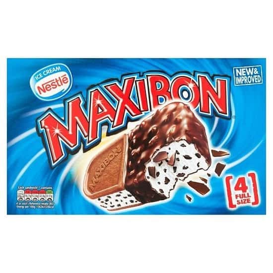 Pick up our bestselling Nestle Maxibon 4 Ice Cream Sandwich for just £4.00!