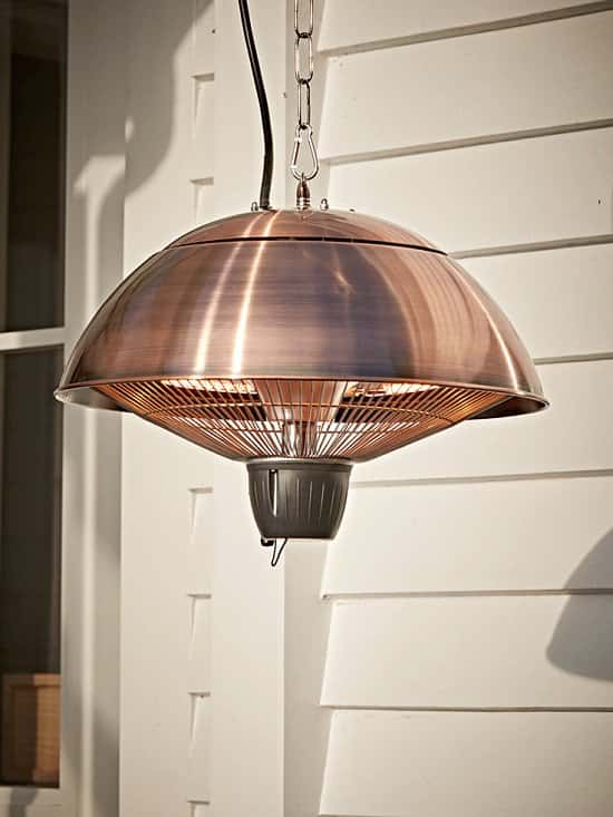 SAVE 35% on this Hanging Copper Outdoor Heater!