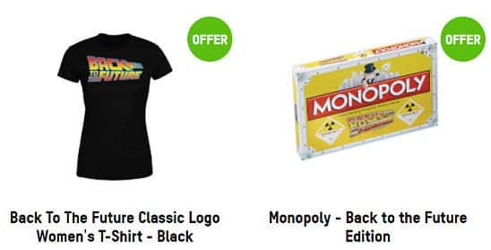 1/3 OFF - Back to the Future T-Shirt & Monopoly - ONLY £29.99!