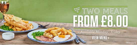 Lunch at Sizzlers, and get 2 Meals from ONLY £8!
