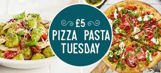 £5 PIZZA or PASTA Tuesdays - from 12pm!