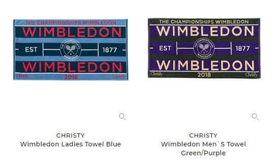 OVER 10% OFF these Wimbledon Towels!