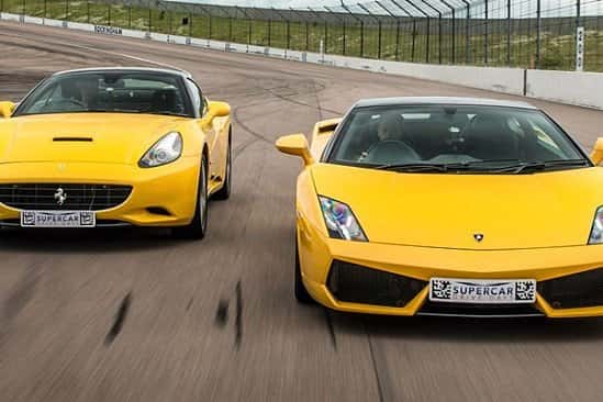 40% OFF - Double Supercar Driving Blast with Free High Speed Passenger Ride!