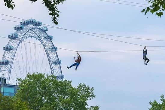 London Zip Line Experience for Two Adults - ONLY £49!