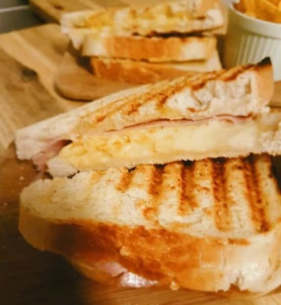 We love toasties - Our outdoor garden is a perfect spot for lunch!