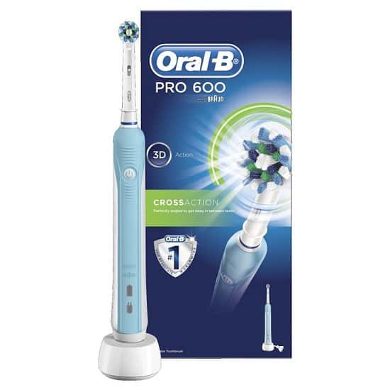 SAVE 60% on this Oral B Pro 600 Cross Action Electric Toothbrush!