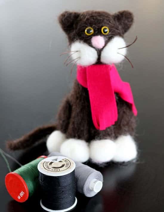 Check out our range of Dolls & Soft Toys - Needle Felted Cat £40.00!