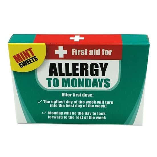 #MondayMadness - WIN - Allergy to Mondays Novelty Mints